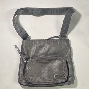 Kenneth Cole Reaction Shimmery Black Crossbody Backpack